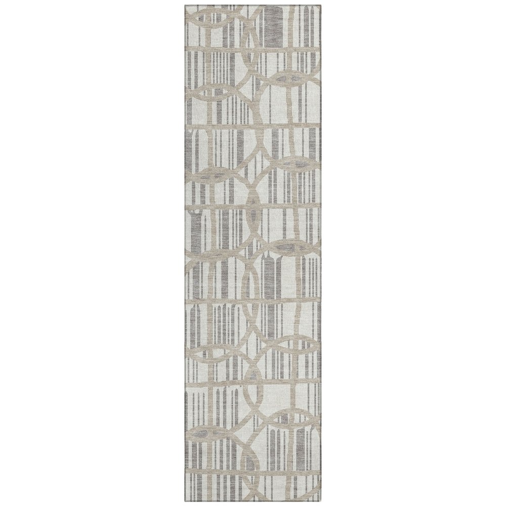 Machine Washable Indoor/Outdoor Chantille ACN2769 Ivory 2'3" x 7'6" Runner Rug. Picture 1
