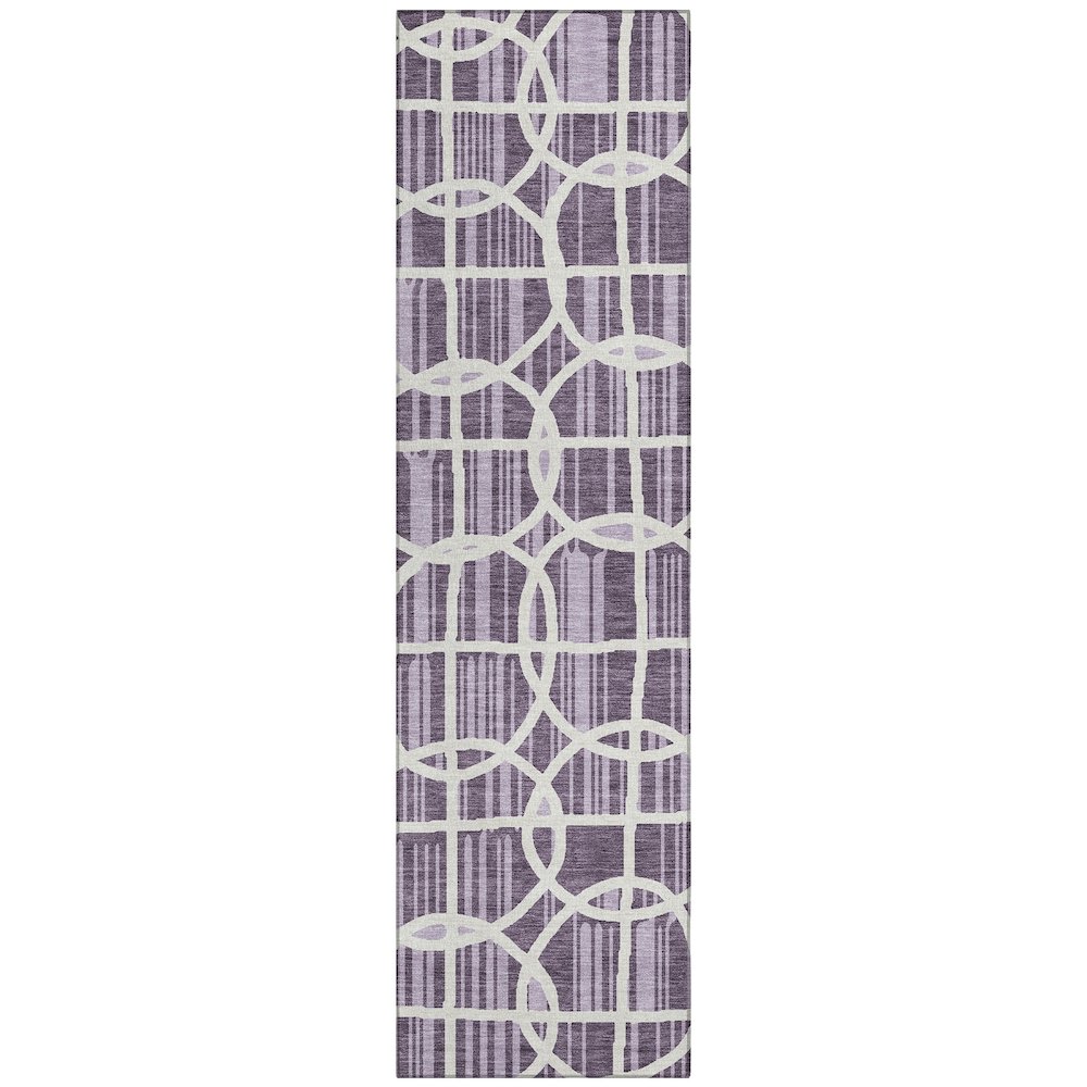 Machine Washable Indoor/Outdoor Chantille ACN2769 Purple 2'3" x 7'6" Runner Rug. Picture 1