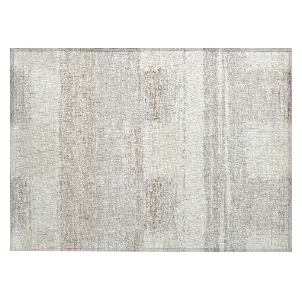 Machine Washable Indoor/Outdoor Chantille ACN2772 Ivory 1'8" x 2'6" Rug. Picture 1