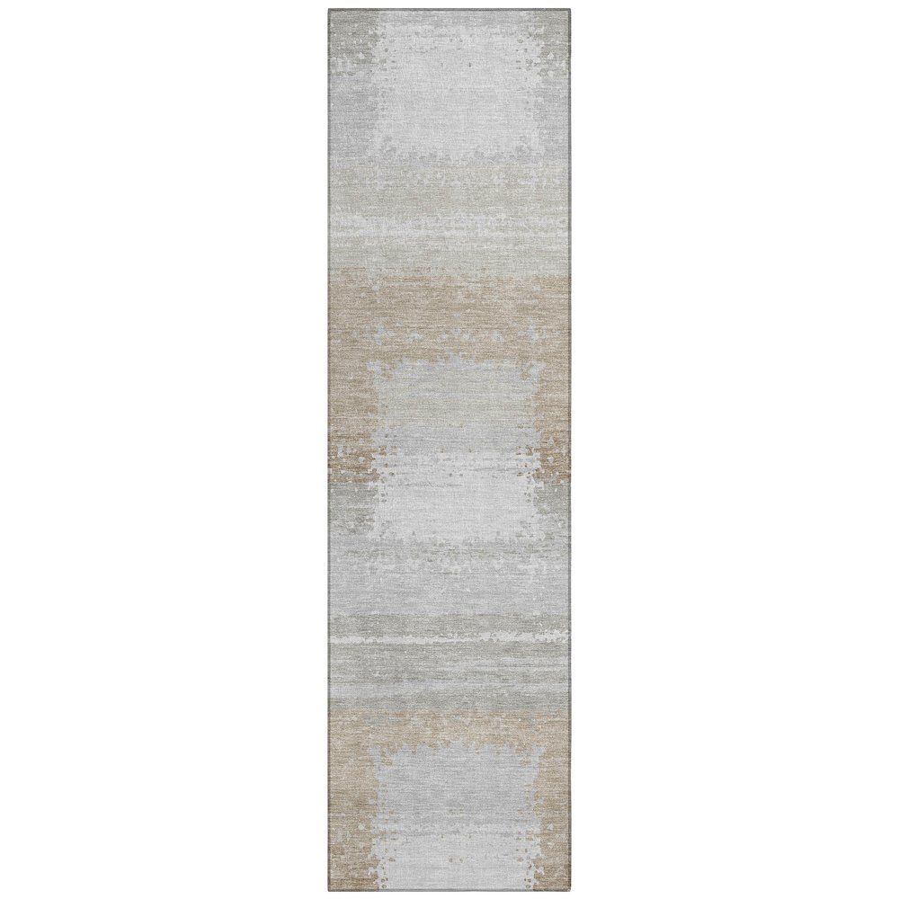 Machine Washable Indoor/Outdoor Chantille ACN2772 Gray 2'3" x 7'6" Runner Rug. Picture 1