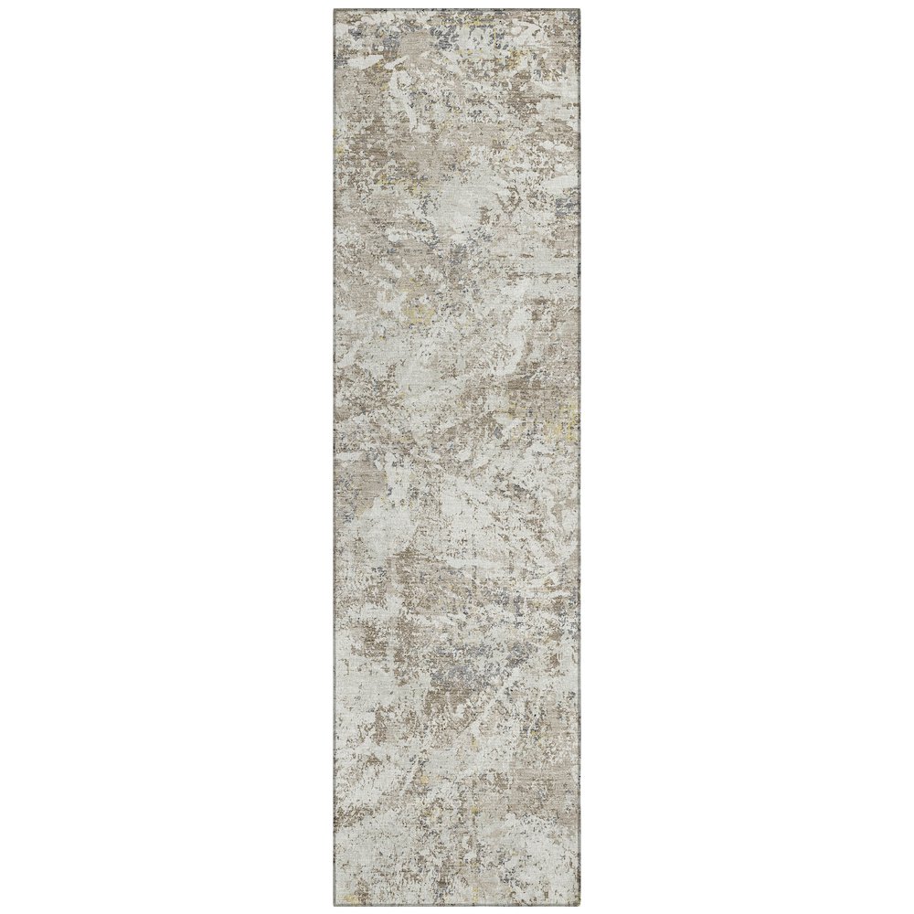 Machine Washable Indoor/Outdoor Chantille ACN2779 Ivory 2'3" x 7'6" Runner Rug. Picture 1
