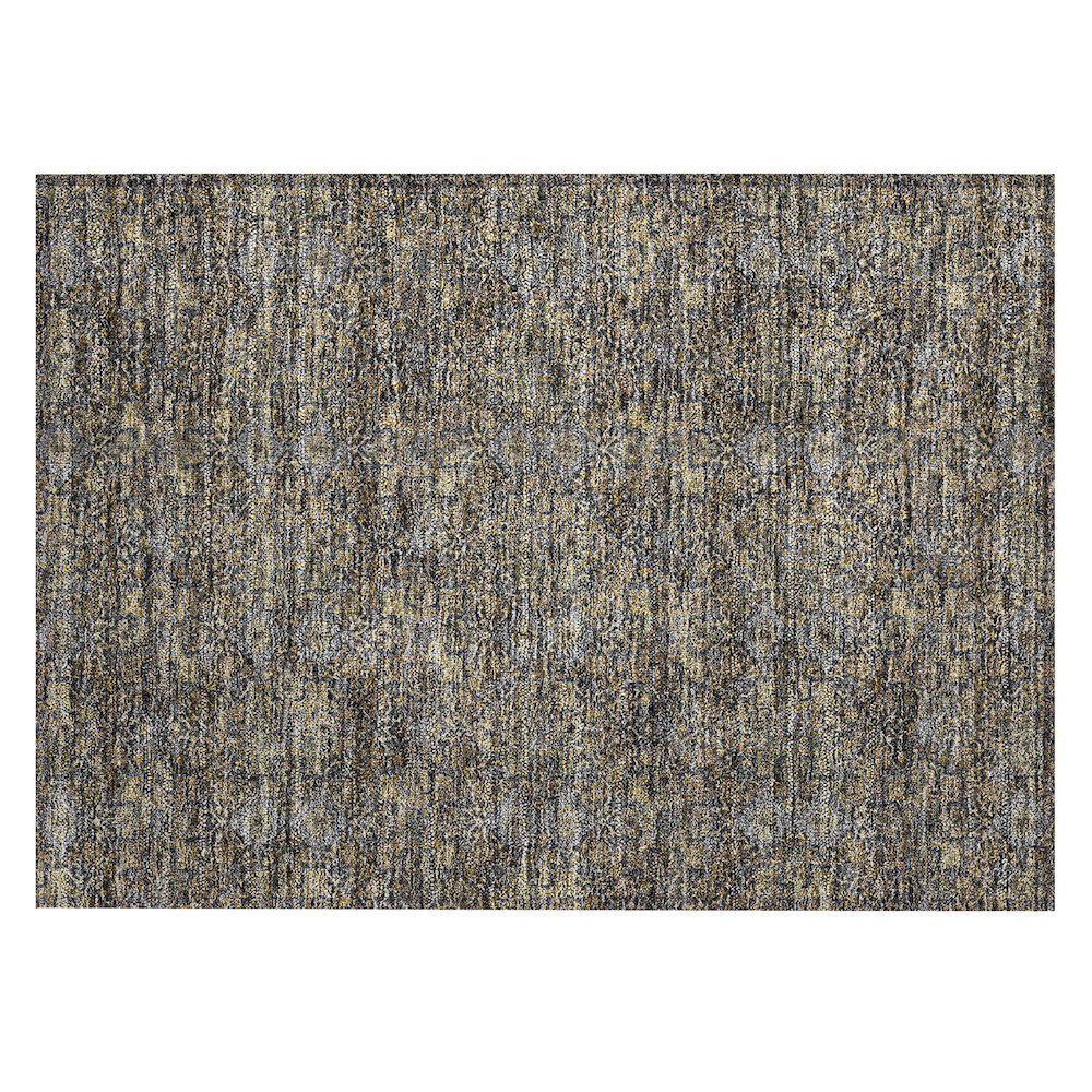 Machine Washable Indoor/Outdoor Chantille ACN2783 Black 1'8" x 2'6" Rug. Picture 1