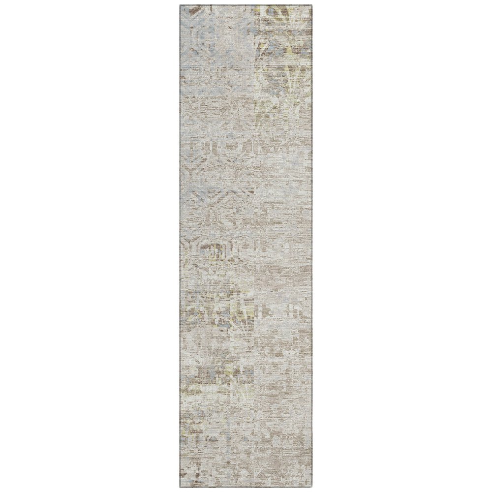 Machine Washable Indoor/Outdoor Chantille ACN2785 Ivory 2'3" x 7'6" Runner Rug. Picture 1