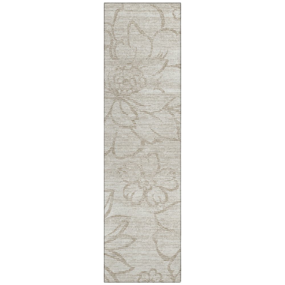 Machine Washable Indoor/Outdoor Chantille ACN2789 Ivory 2'3" x 7'6" Runner Rug. Picture 1