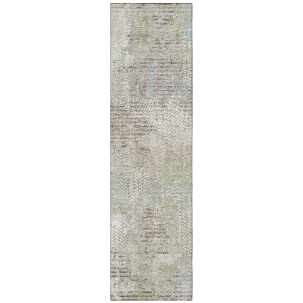 Machine Washable Indoor/Outdoor Chantille ACN2790 Ivory 2'3" x 7'6" Runner Rug. Picture 1