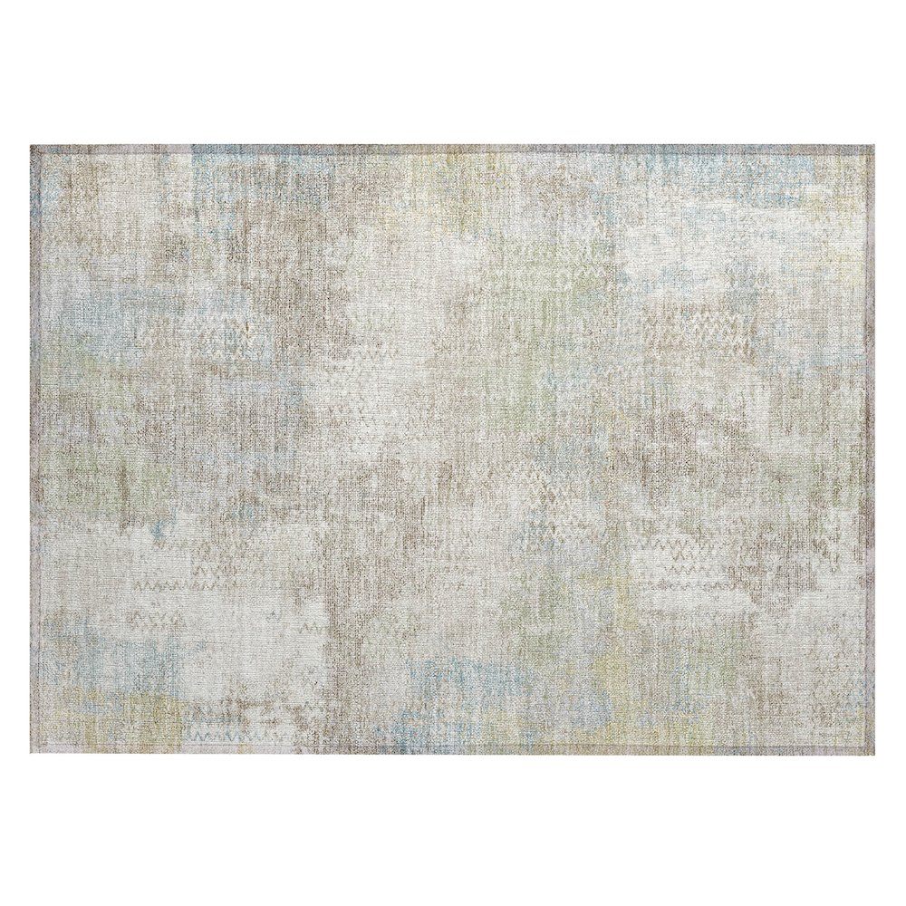 Machine Washable Indoor/Outdoor Chantille ACN2790 Ivory 1'8" x 2'6" Rug. Picture 1