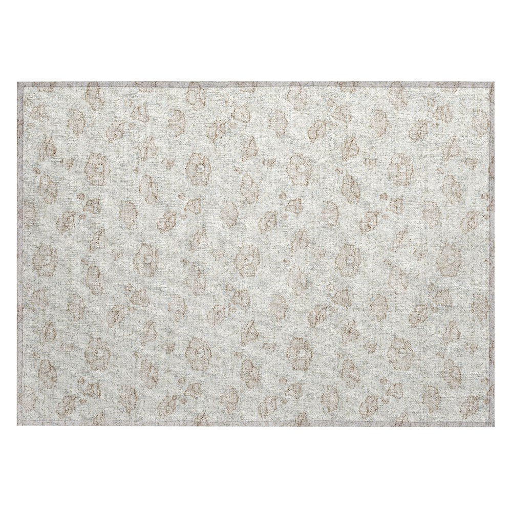 Machine Washable Indoor/Outdoor Chantille ACN2792 Ivory 1'8" x 2'6" Rug. Picture 1