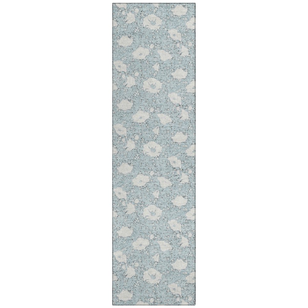 Machine Washable Indoor/Outdoor Chantille ACN2792 Blue 2'3" x 7'6" Runner Rug. Picture 1