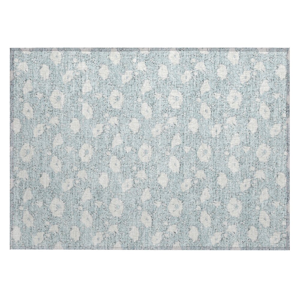 Machine Washable Indoor/Outdoor Chantille ACN2792 Blue 1'8" x 2'6" Rug. Picture 1
