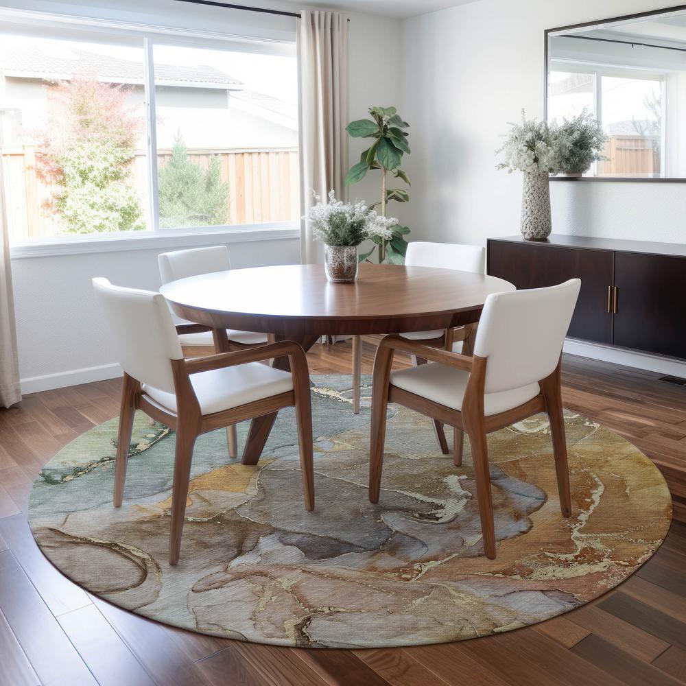 Chantille ACN500 Brown 8' x 8' Rug. Picture 6