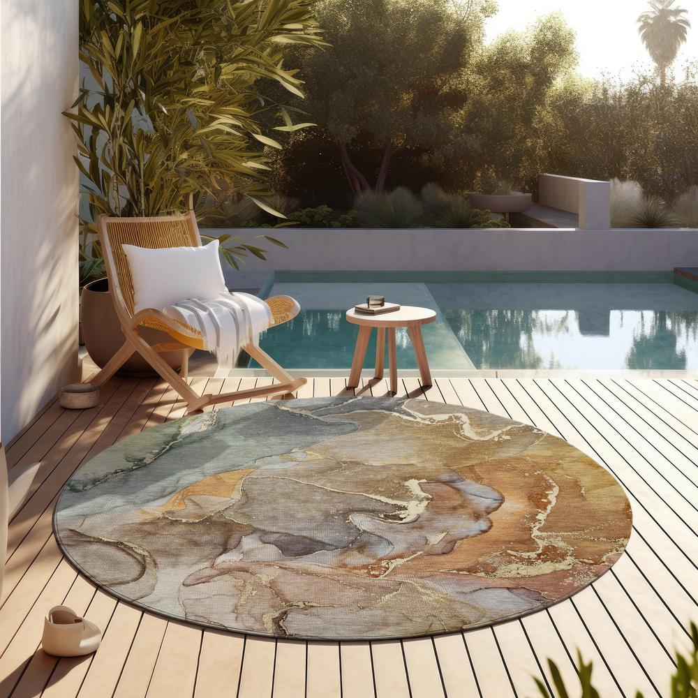 Chantille ACN500 Brown 8' x 8' Rug. Picture 7