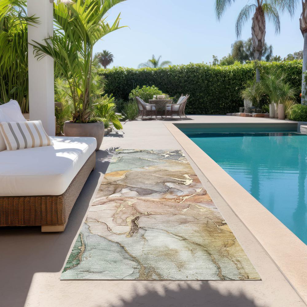 Chantille ACN500 Brown 2'3" x 7'6" Rug. Picture 7