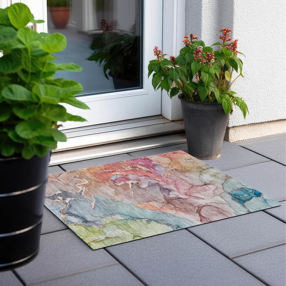 Chantille ACN500 Blue 1'8" x 2'6" Rug. Picture 7