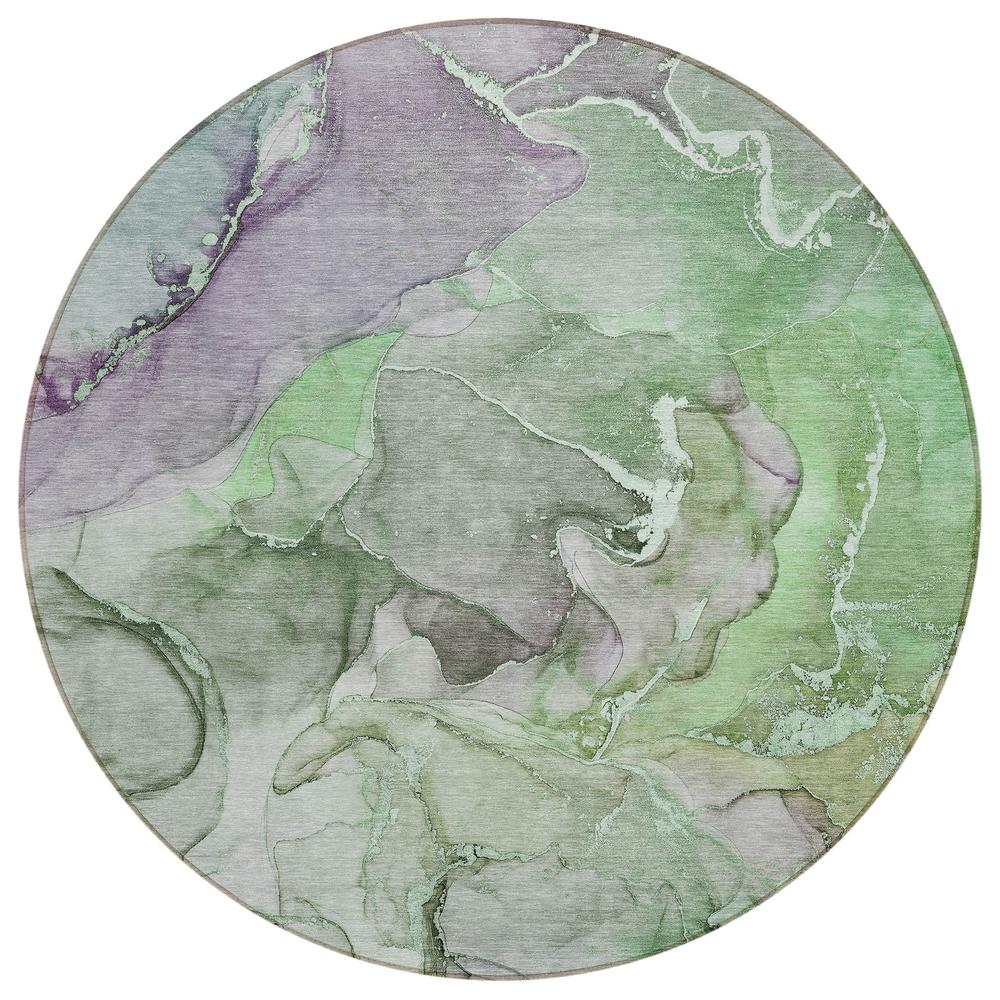 Chantille ACN500 Green 8' x 8' Rug. Picture 1