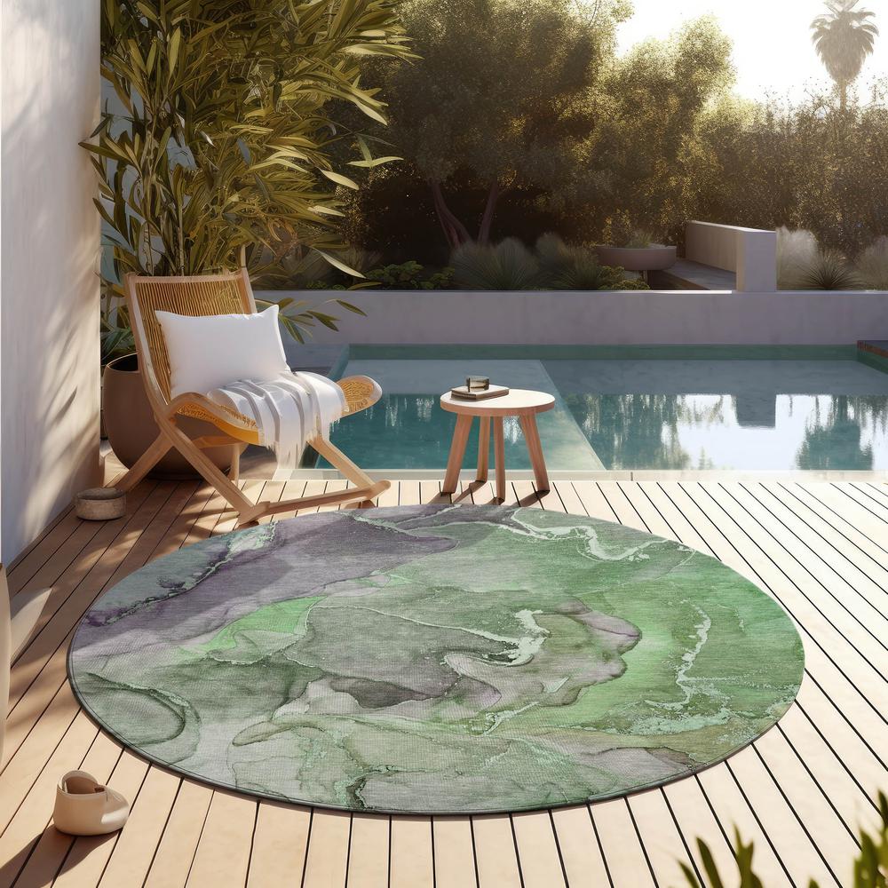 Chantille ACN500 Green 8' x 8' Rug. Picture 8
