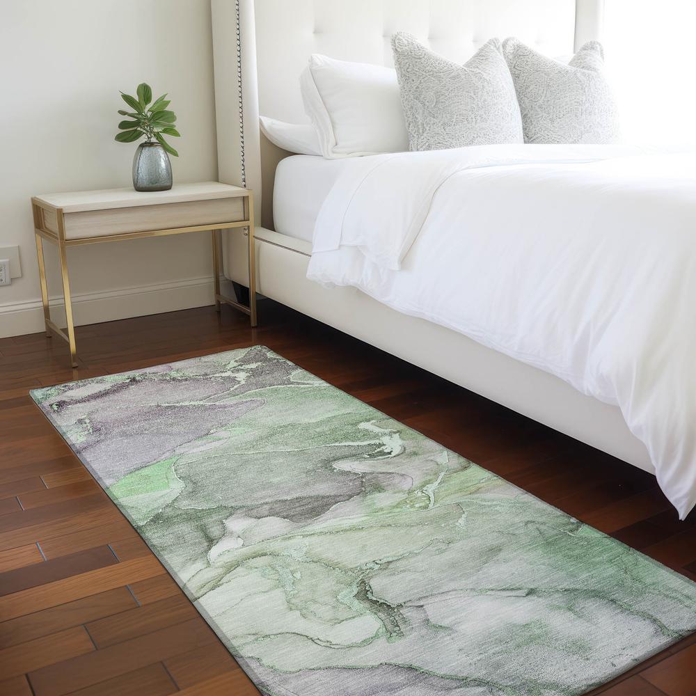 Chantille ACN500 Green 2'3" x 7'6" Rug. Picture 6