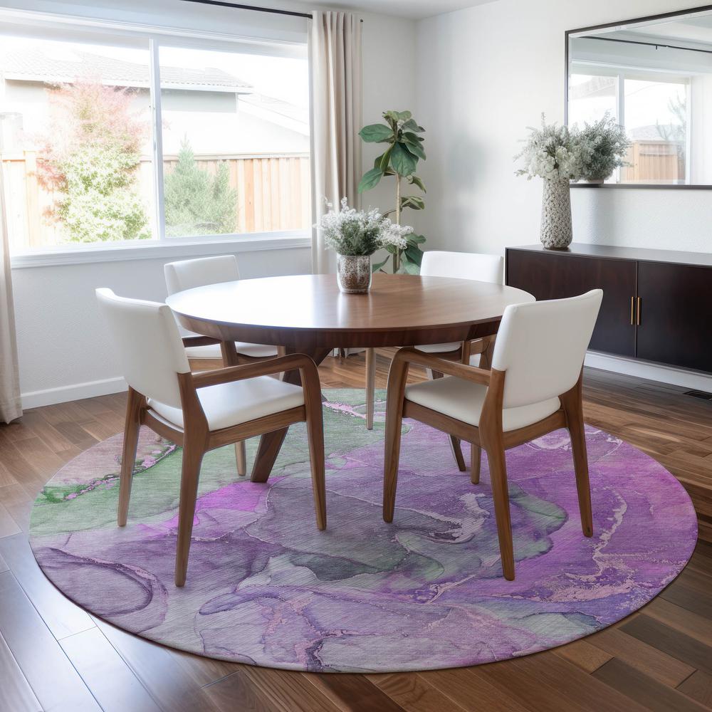 Chantille ACN500 Purple 8' x 8' Rug. Picture 6