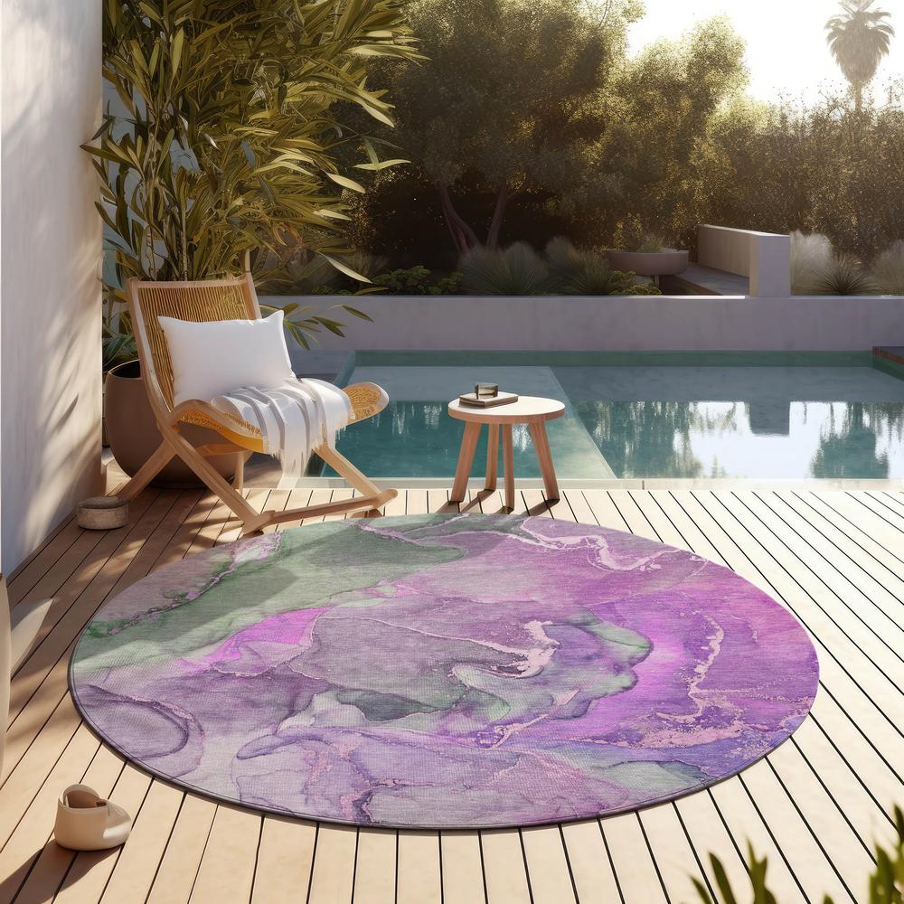 Chantille ACN500 Purple 8' x 8' Rug. Picture 7