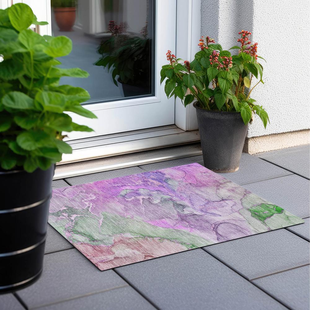 Chantille ACN500 Purple 1'8" x 2'6" Rug. Picture 8