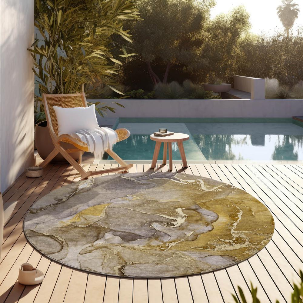 Chantille ACN500 Brown 8' x 8' Rug. Picture 7