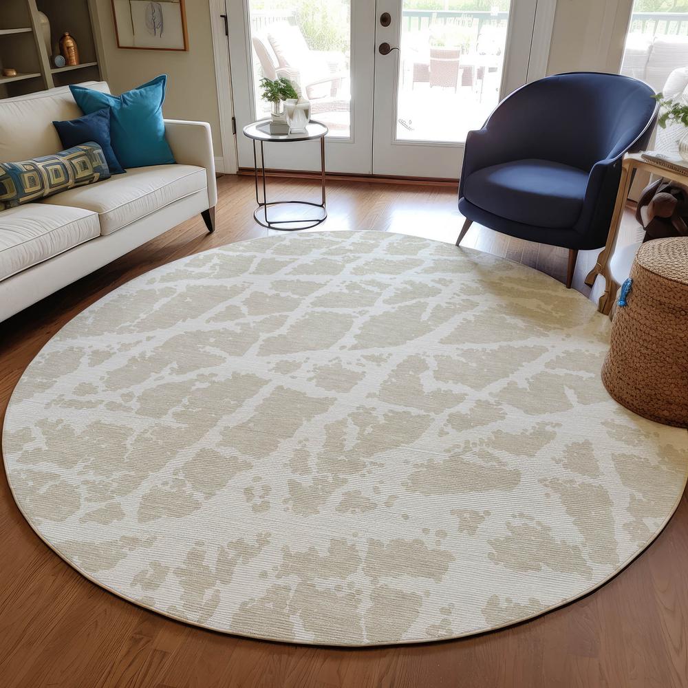 Chantille ACN501 Brown 8' x 8' Rug. Picture 6