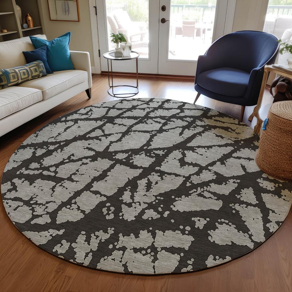 Chantille ACN501 Black 8' x 8' Rug. Picture 6