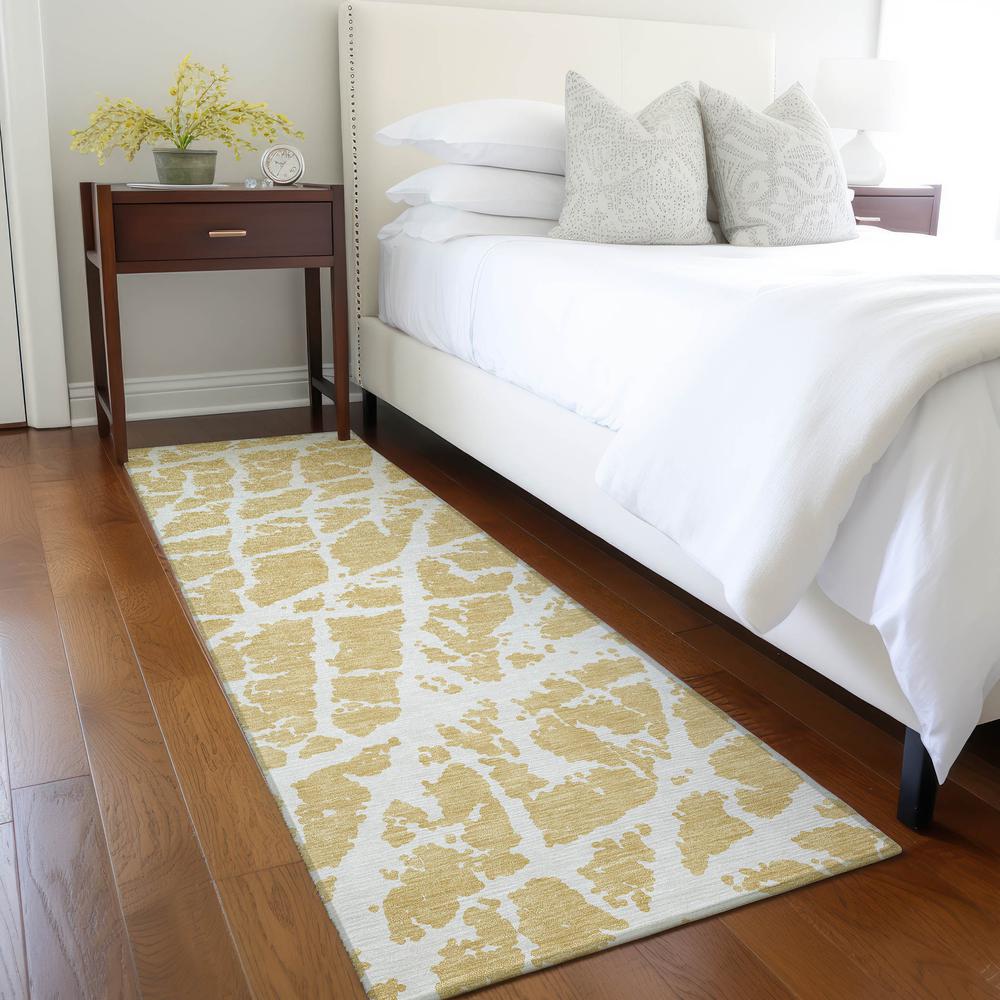 Chantille ACN501 Gold 2'3" x 7'6" Rug. Picture 6
