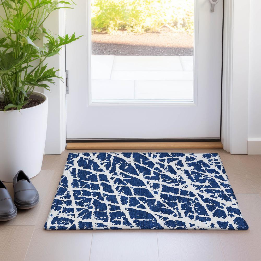 Chantille ACN501 Blue 1'8" x 2'6" Rug. Picture 6