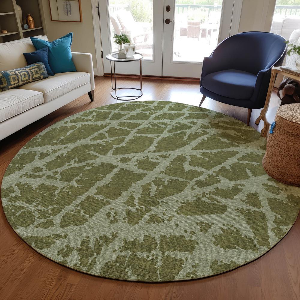 Chantille ACN501 Green 8' x 8' Rug. Picture 6