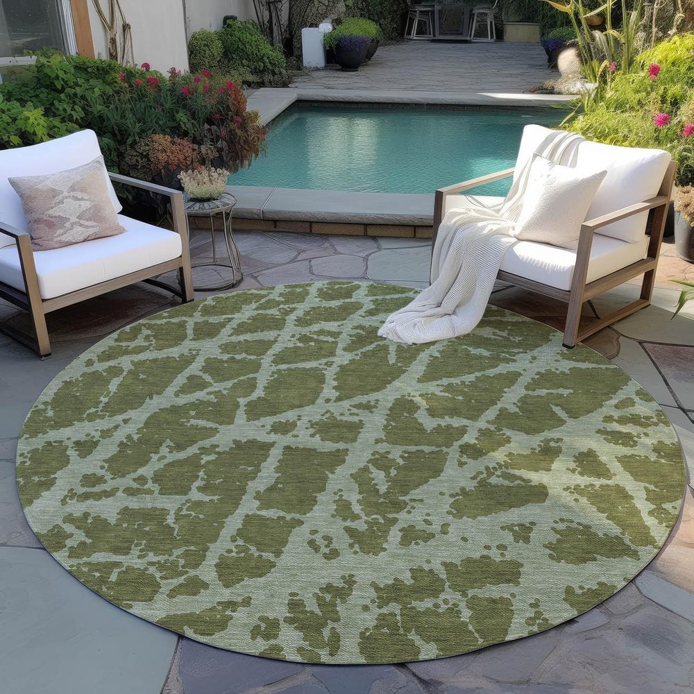 Chantille ACN501 Green 8' x 8' Rug. Picture 7