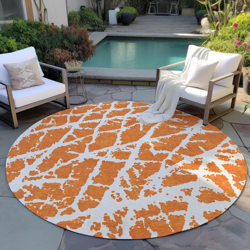 Chantille ACN501 Orange 8' x 8' Rug. Picture 7