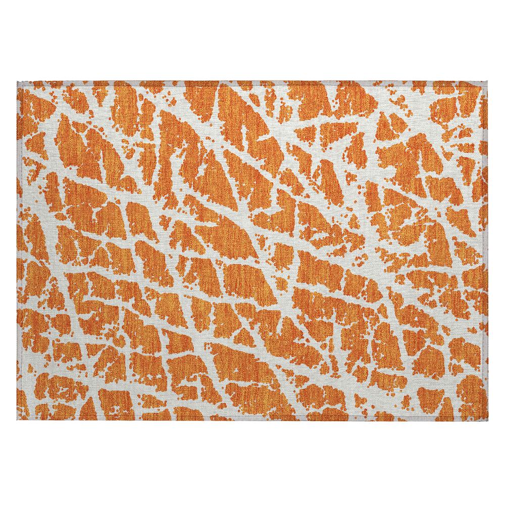 Chantille ACN501 Orange 1'8" x 2'6" Rug. Picture 1