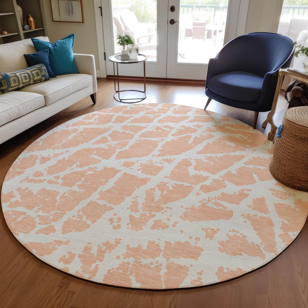 Chantille ACN501 Orange 8' x 8' Rug. Picture 7