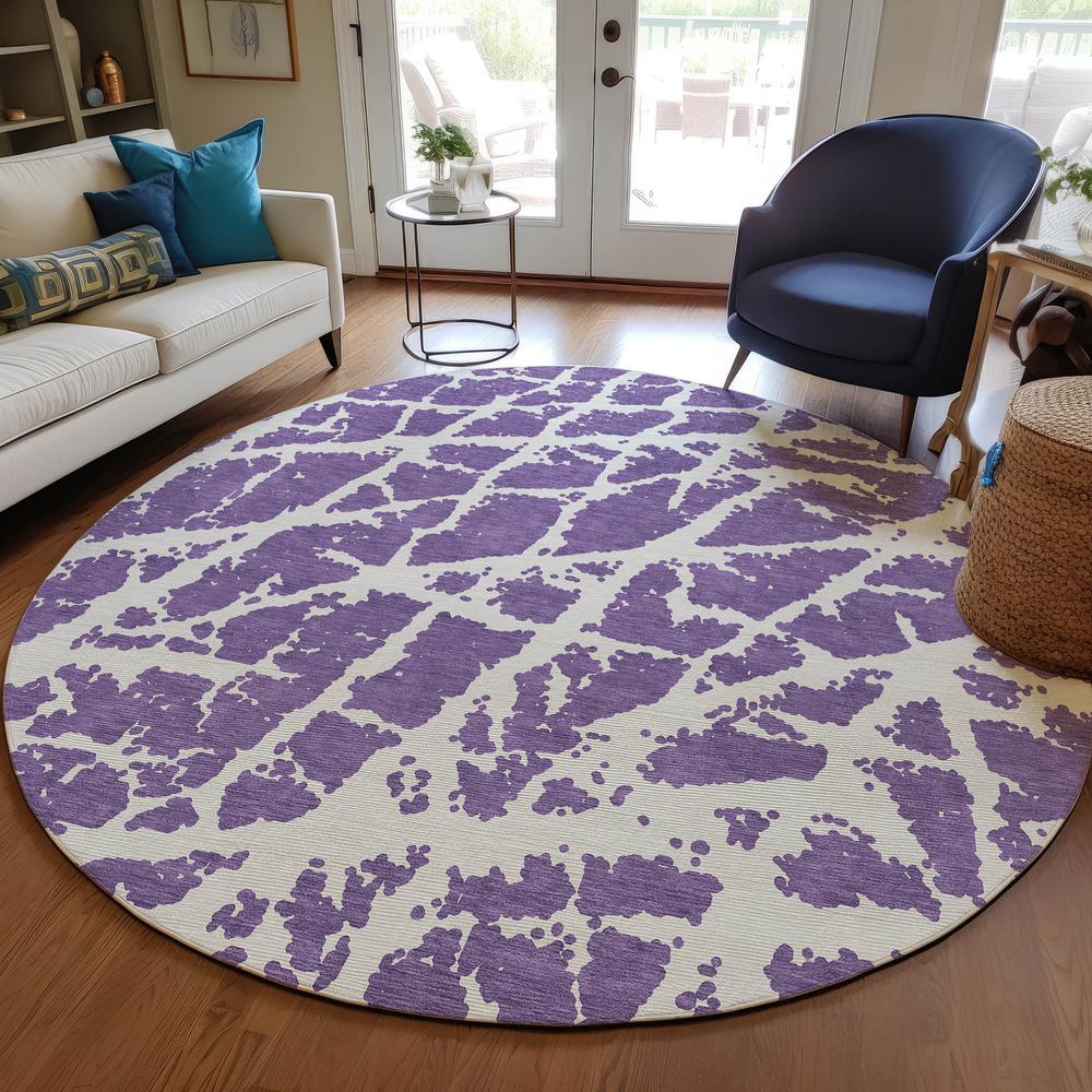 Chantille ACN501 Purple 8' x 8' Rug. Picture 6
