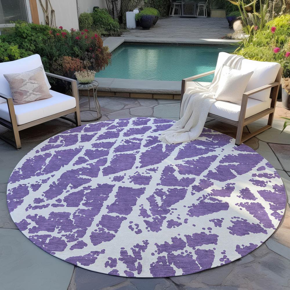 Chantille ACN501 Purple 8' x 8' Rug. Picture 7