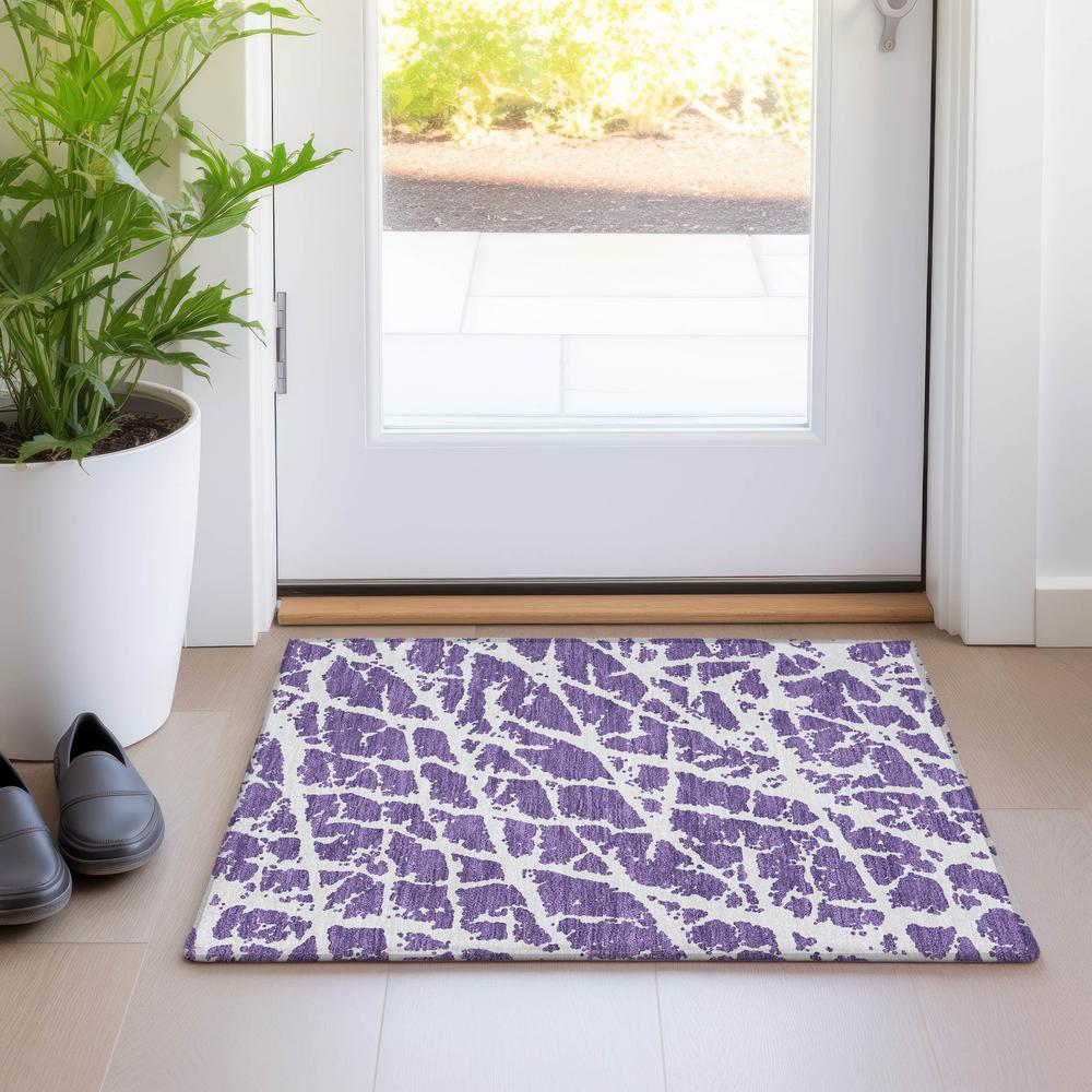 Chantille ACN501 Purple 1'8" x 2'6" Rug. Picture 6