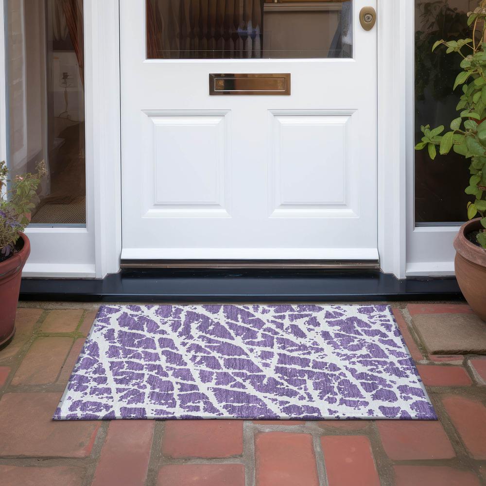 Chantille ACN501 Purple 1'8" x 2'6" Rug. Picture 7