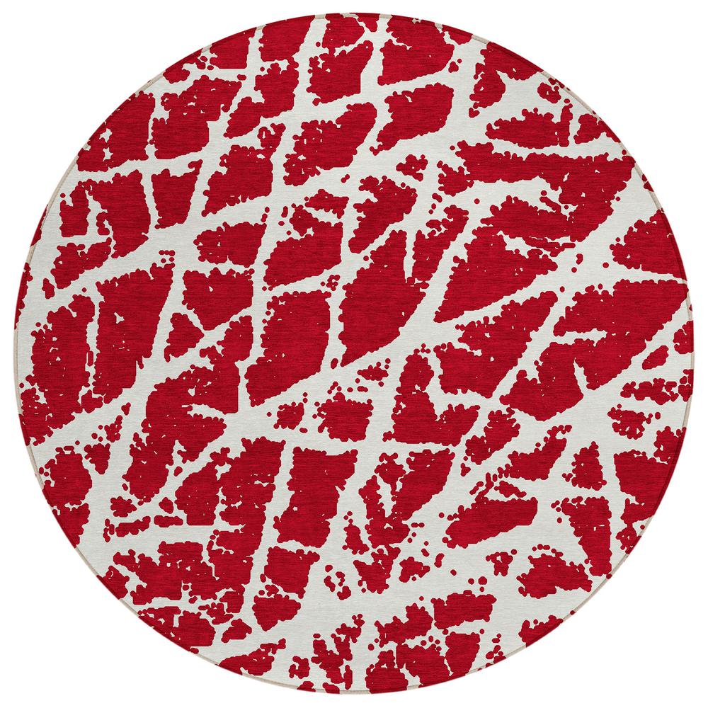Chantille ACN501 Red 8' x 8' Rug. Picture 1
