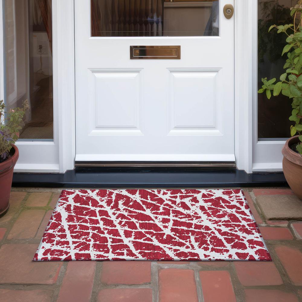Chantille ACN501 Red 1'8" x 2'6" Rug. Picture 7