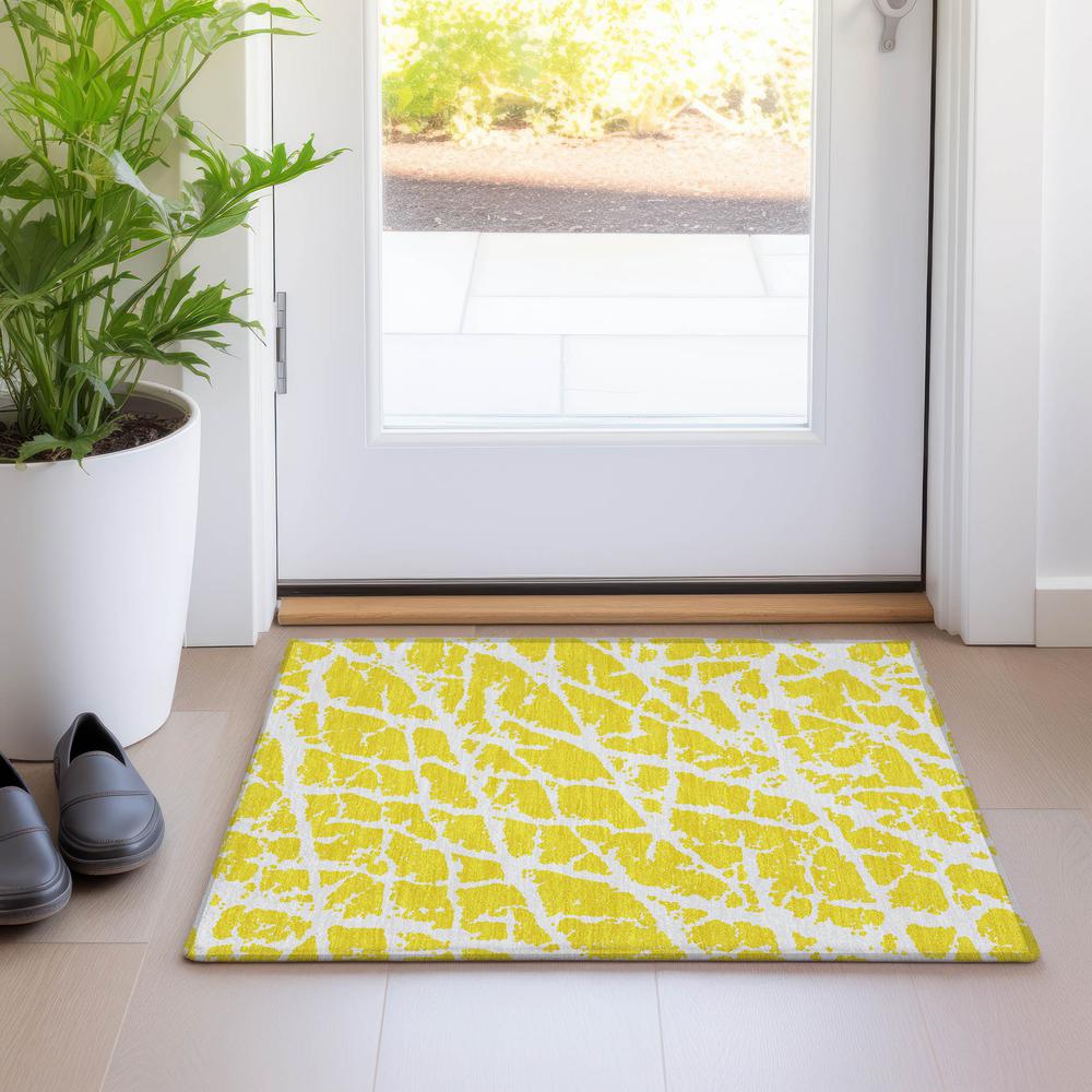 Chantille ACN501 Gold 1'8" x 2'6" Rug. Picture 6