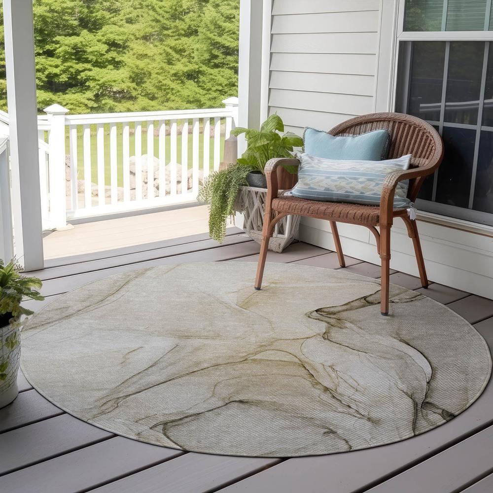 Chantille ACN502 Brown 8' x 8' Rug. Picture 7