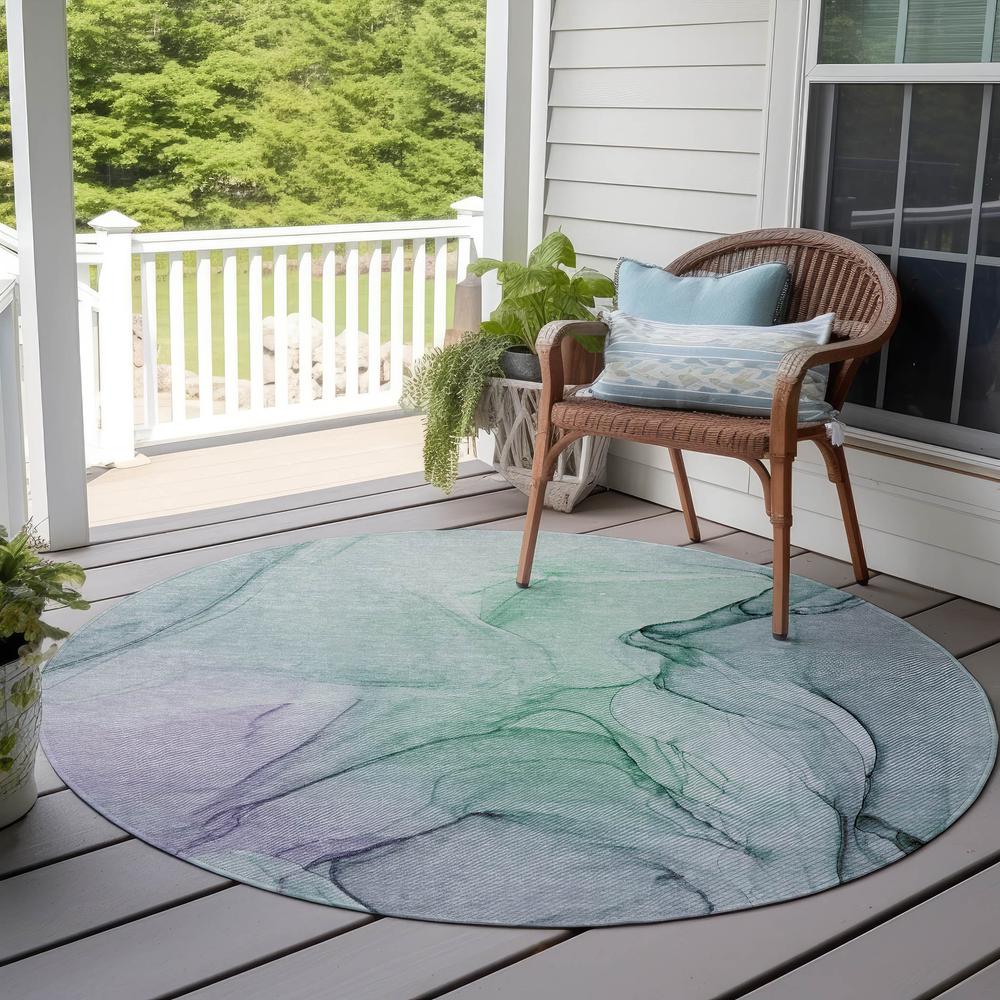Chantille ACN502 Blue 8' x 8' Rug. Picture 7