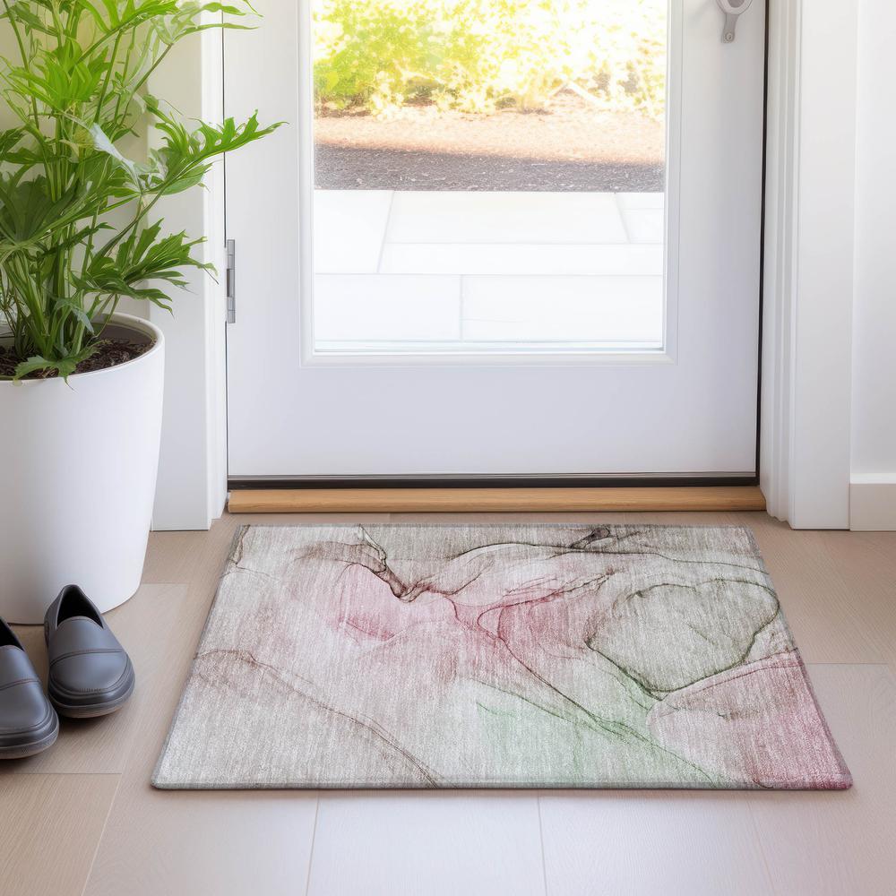 Chantille ACN502 Pink 1'8" x 2'6" Rug. Picture 7