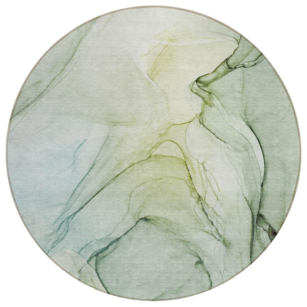 Chantille ACN502 Green 8' x 8' Rug. Picture 1