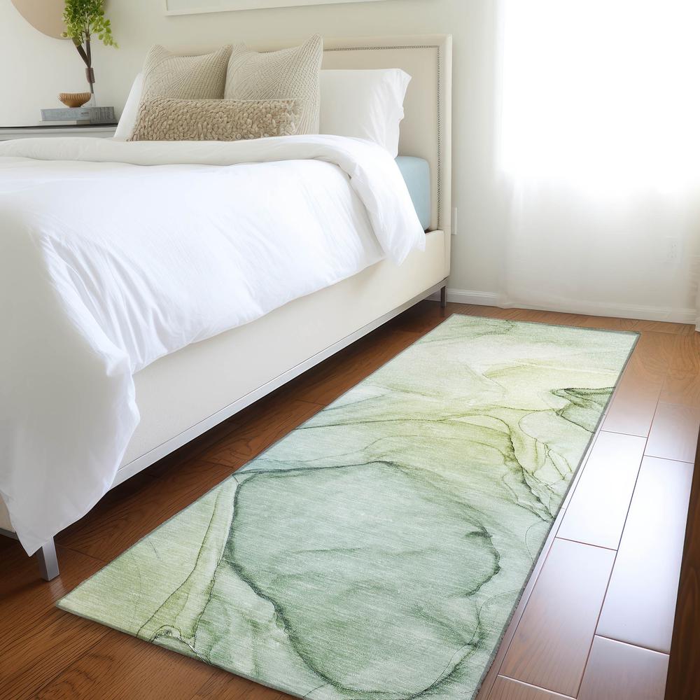 Chantille ACN502 Green 2'3" x 7'6" Rug. Picture 6