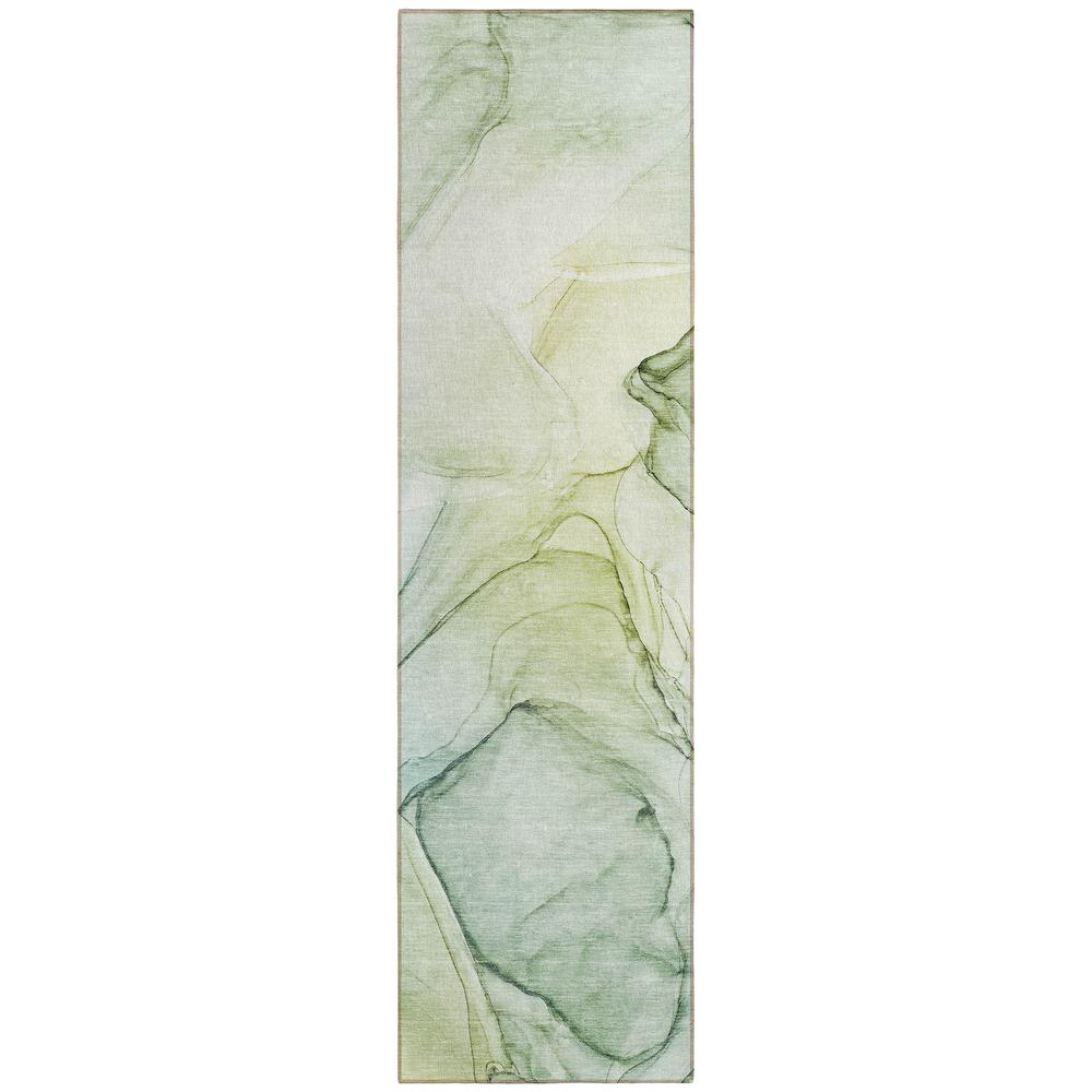 Chantille ACN502 Green 2'3" x 7'6" Rug. Picture 1
