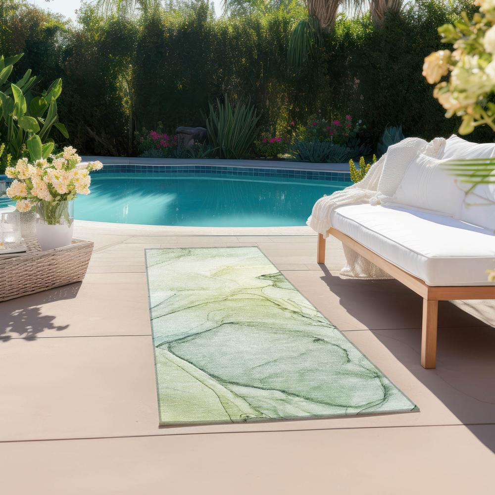 Chantille ACN502 Green 2'3" x 7'6" Rug. Picture 7