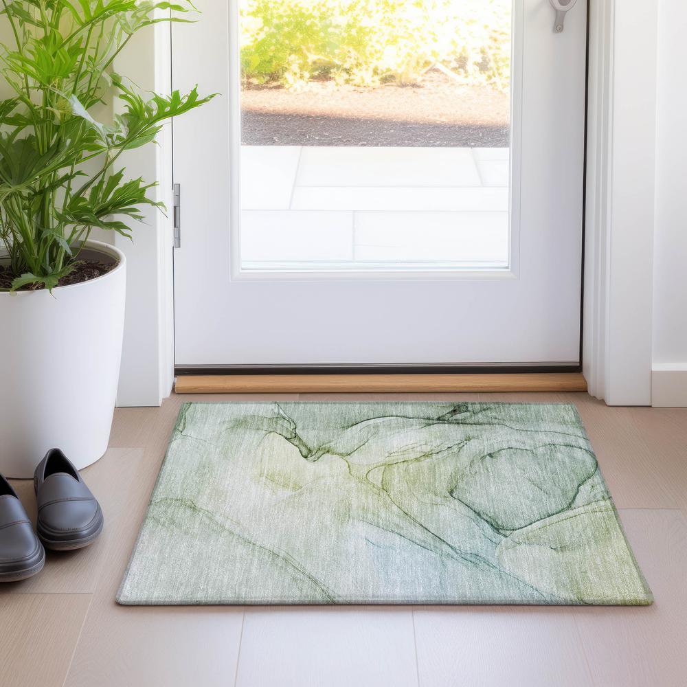 Chantille ACN502 Green 1'8" x 2'6" Rug. Picture 6