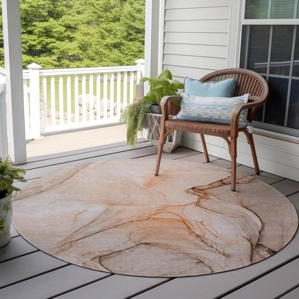 Chantille ACN502 Orange 8' x 8' Rug. Picture 7