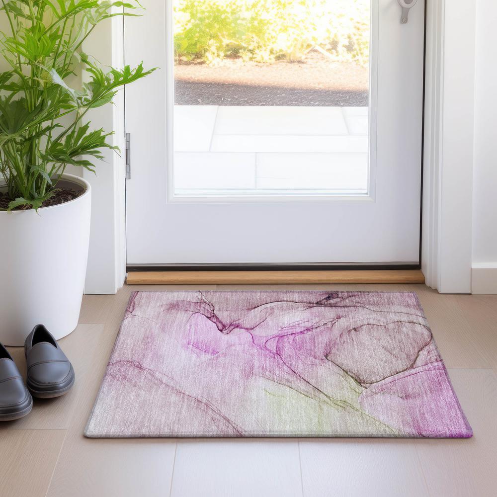 Chantille ACN502 Pink 1'8" x 2'6" Rug. Picture 7